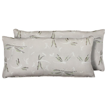Rectangle Outdoor Patio Pillows, Dragonfly