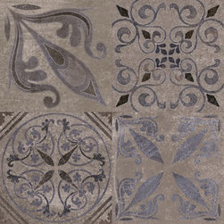 Patterned Feature Tiles - Antique Silver - Wall & Floor Tiles