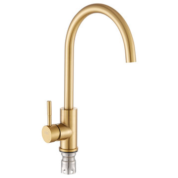 Modern Kitchen Single-hole Faucet LB98039, Gold