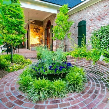Antique brick courtyards