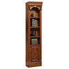 Bowery Hill 21" Traditional Wood Open Top Bookcase in Brown Finish