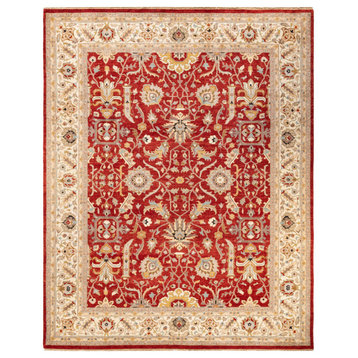 Amritsar, One-of-a-Kind Hand-Knotted Area Rug Red, 9'3"x11'9"