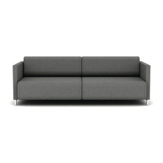 50 Most Por Faux Leather Sofas Couches For 2019 Houzz Gray 3 Seater Sofa Red Leatherette Polished Chrome Base