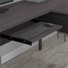 Somerset 72W L Shaped Desk with Hutch in Storm Gray - Engineered Wood