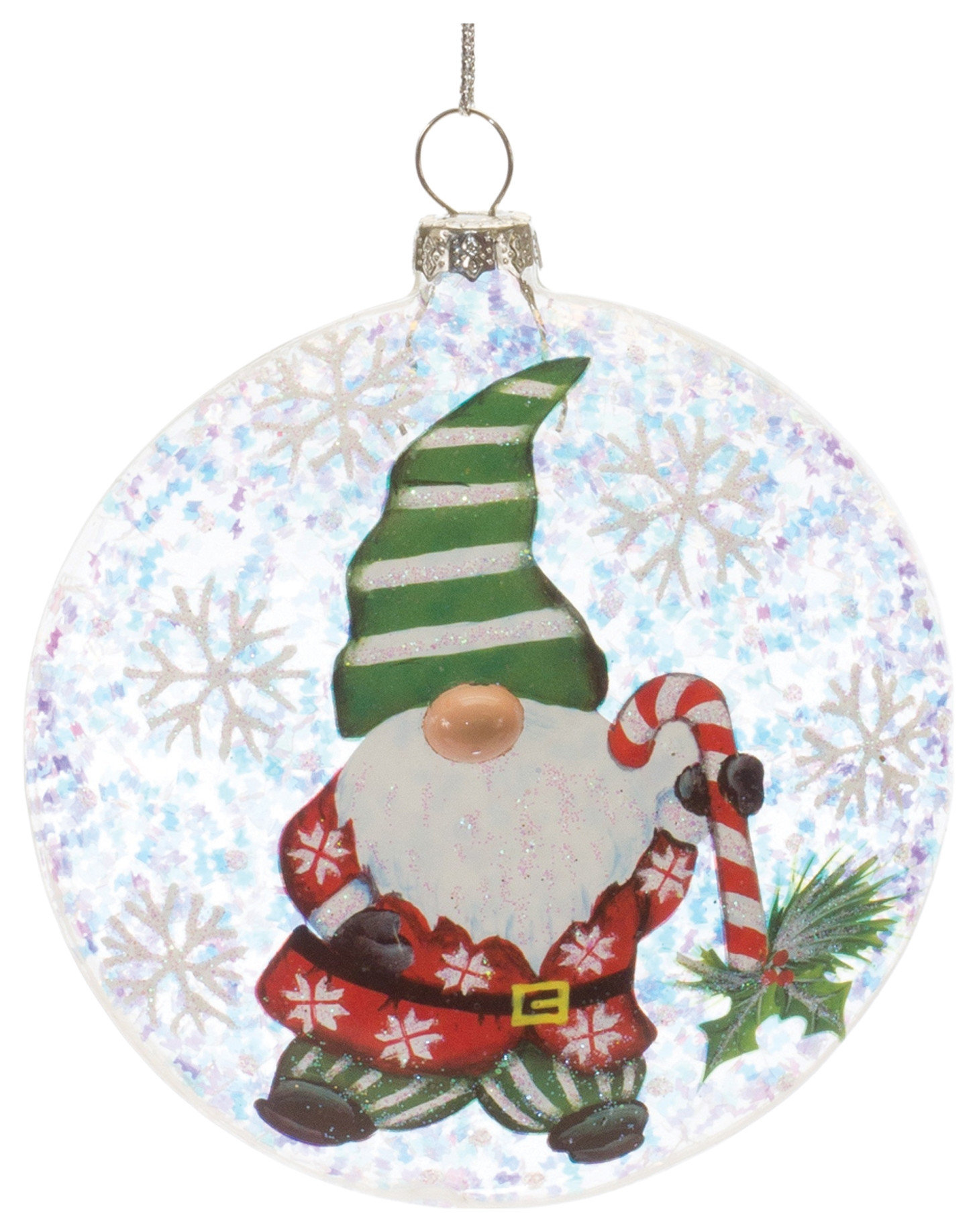 Gnome Sleigh Bell Ornament (Set of 12)
