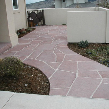 Lyons Red Random Flagstone Walkway