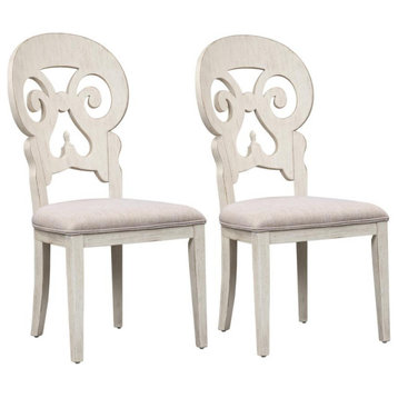 Splat Back Side Chair (RTA)-Set of 2 Farmhouse White