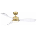 Fanimation Fans - Fanimation Fans FP8511BS SculptAire - 52" Ceiling Fan With Light Kit - The clear blades on SculptAire will keep you lookiSculptAire 52" Ceili Brushed Satin Brass  *UL Approved: YES Energy Star Qualified: n/a ADA Certified: n/a  *Number of Lights: Lamp: 1-*Wattage:18w LED Module bulb(s) *Bulb Included:Yes *Bulb Type:LED Module *Finish Type:Brushed Satin Brass