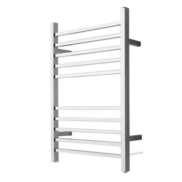 Radiant Square RSWP-P 10-Bar Plug-in Electric Towel Warmer, Brushed