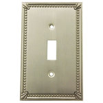 Cosmas - Cosmas Decorative Wall Plates/Outlet Cover, Satin Nickel, 44000 Series - Heavy duty cast metal contruction