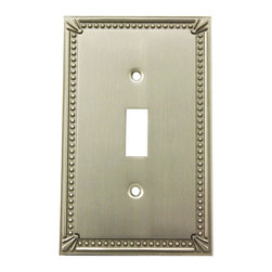 Cosmas - Cosmas Decorative Wall Plates/Outlet Cover, Satin Nickel, 44000 Series - Switch Plates And Outlet Covers