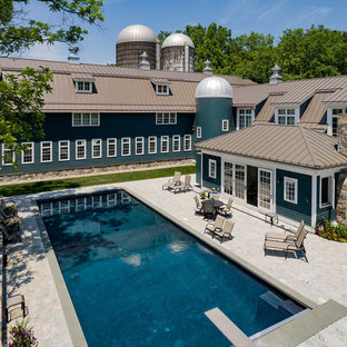 Landhausstil Pool in New York