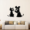 Vinyl Wall Decal Cartoon Cat Dog Puppy Pet Shop Friends Stickers (1709ig), Gr...