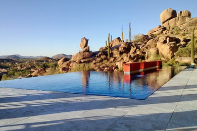 Pool - contemporary pool idea in Phoenix