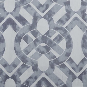 Celtic Blue Printed Cotton Twill Fabric Sample, 4"x4"