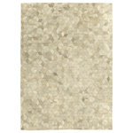 Exquisite Rugs - Natural Hide Cowhide Ivory/Multi Area Rug, 5'x8' - Our natural hide collection brings a sense of warmth and comfort with a modern flair to any room. Each rug is meticulously handcrafted from premium hair-on cowhide. Make a statement with clean lines and rich texture. Due to the nature of this handmade product, there will be a light side and a darkside, rotating the rug 180 degrees. There is also up to+/- 6 inches variance in size.