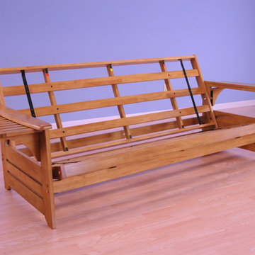 Phoenix Frame with Butternut Finish in Sofa Position