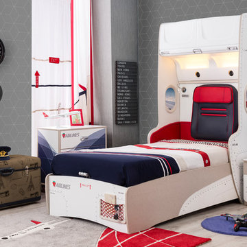First Class Airplane Kids Bedroom