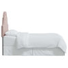High Arched Headboard With Border, Velvet Blush, Twin