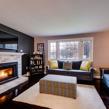 Shades of Gray Updated Fireplace