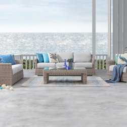 SAVANNAH Outdoor Sofa Suite 3 + 2 + 1 - Outdoor Lounge Sets
