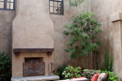 Example of a transitional patio design in Atlanta