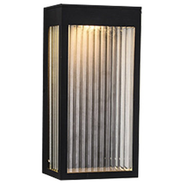 Avenue Outdoor 1 Light Wall Sconce, Black