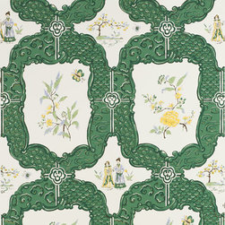 Chinoiserie: Green - Wallpaper
