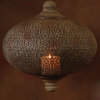 Tangier Iron Lantern, Rust, 18"x20"