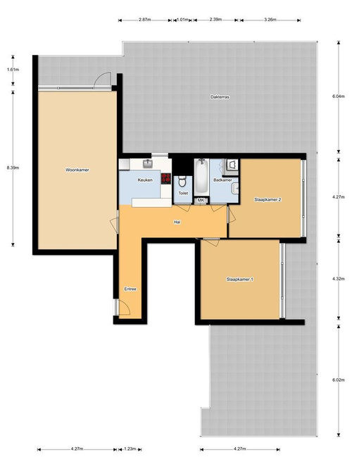 moving kitchen to the living room