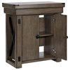 Pemberly Row Traditional 20 Gallon Aquarium Stand in Rustic Gray