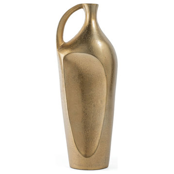 Kaius 16" Metal Table Vase Large Gold