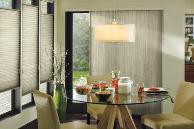 Dining room - contemporary dining room idea in Boston