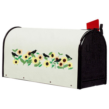 Bacova Fiberglass Wrapped Mailbox, Blackbirds