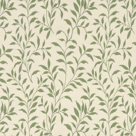 Green And Beige Floral Reversible Matelasse Upholstery Fabric By The Yard