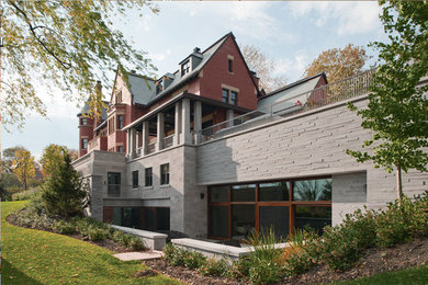 Traditional exterior home idea in Montreal