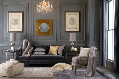 Inspiration for a transitional living room remodel in Baltimore