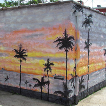 Garage Wall Mural in Brooklyn, NY