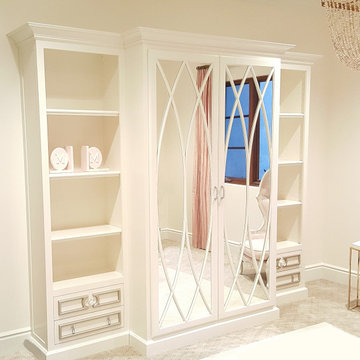 Custom Handcrafted bedroom furniture Hollywood Glamour Mid Century Modern