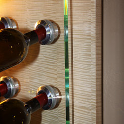 Bottle Bing Acrylic / Figured Sycamore - Wine Racks