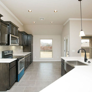Urban and Rustic C-Shaped Kitchen Renovation in San Jose, CA