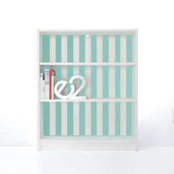 PANYL Robin's Egg Thin Stripes for IKEA BILLY - Home Decor