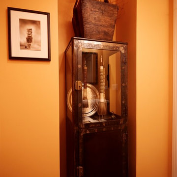 Traditional Industrial Powder Room