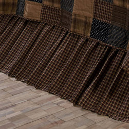 Patriotic Patch Gorgeous Plaid Bed Skirt by Lasting Impressions - Bedskirts