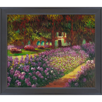 Artist's Garden at Giverny, Gallery Black Frame