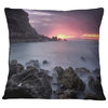 Sunset at Samarra Seashore Sintra Seashore Throw Pillow, 18"x18"