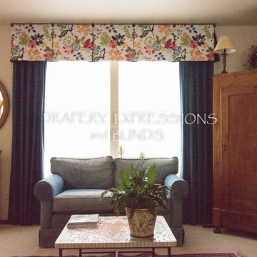 Box pleat valance and panels