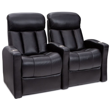 Seatcraft Baron Home Theater Seating, Black, Row of 2