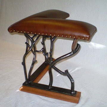 Old English Fireplace Bench - part of pair