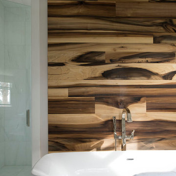 Sophisticated River Home Master Bath